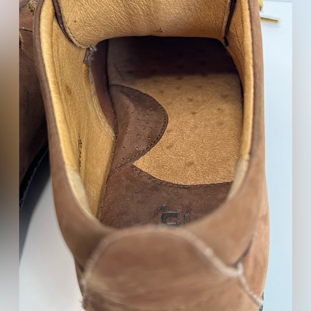 Born Women’s Sahara Leather Driving Oxford Lace Tan Nubuck Size 7.5 - Picture 11 of 15